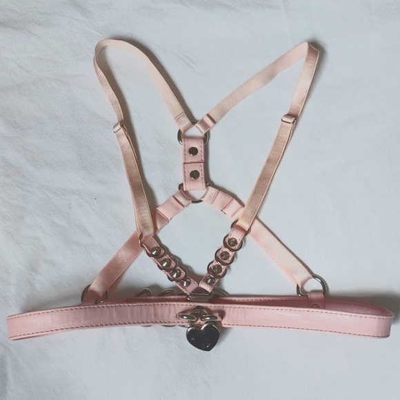 creepyyeha Accessories - CreepyYeha pink leather harness